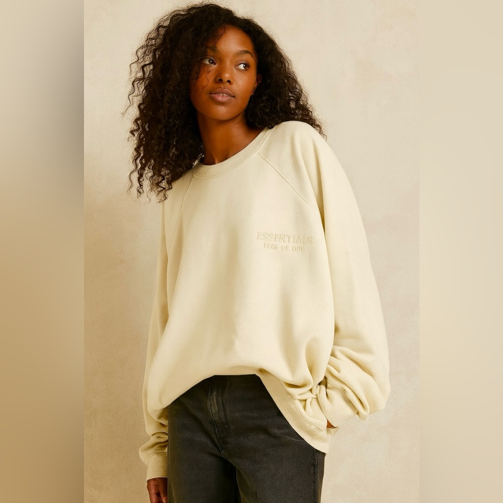 Essentials Fear Of God Crewneck Sweatshirt in Canary Yellow